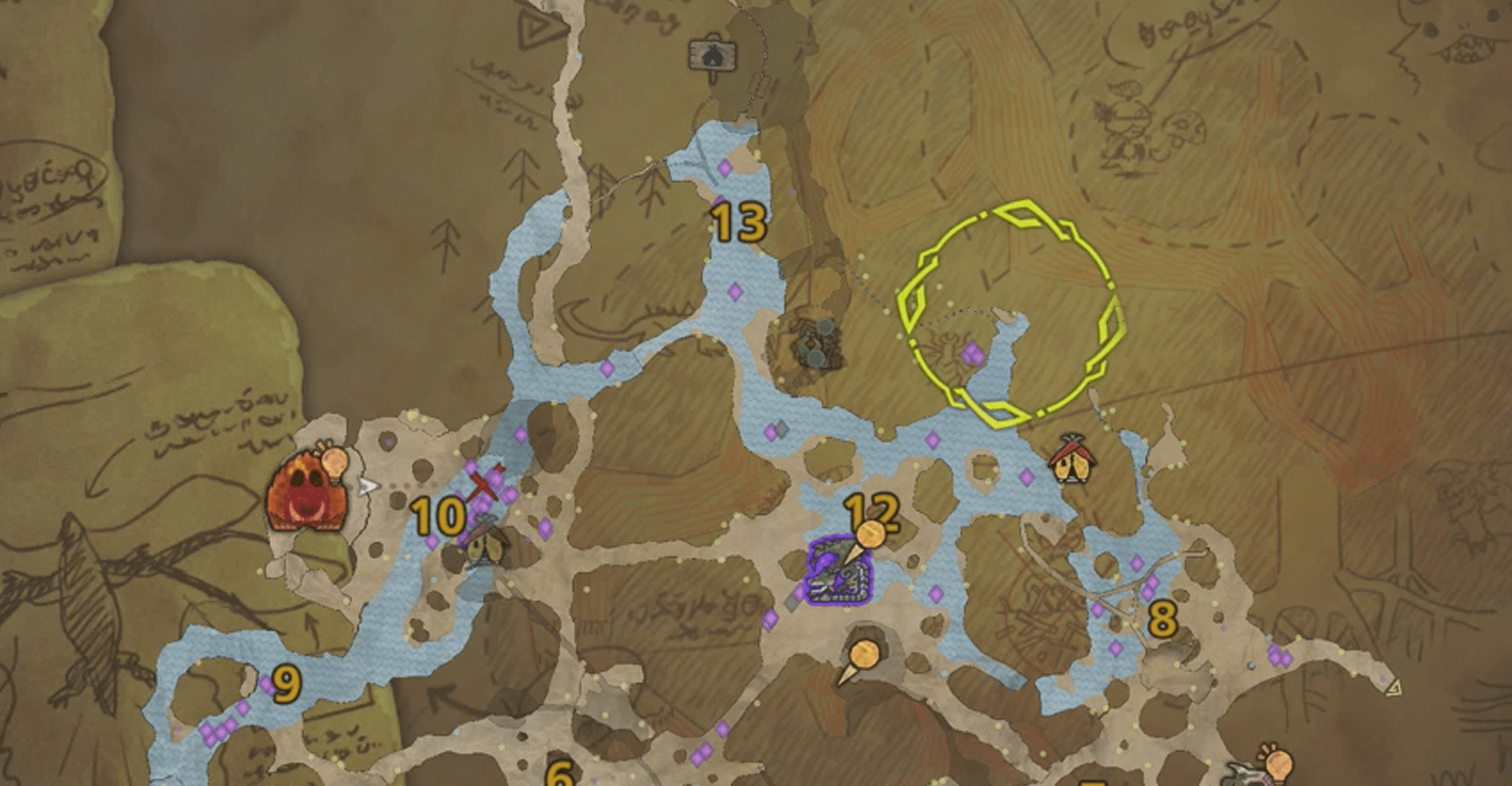 Monster Hunter Wilds goldenfish location map